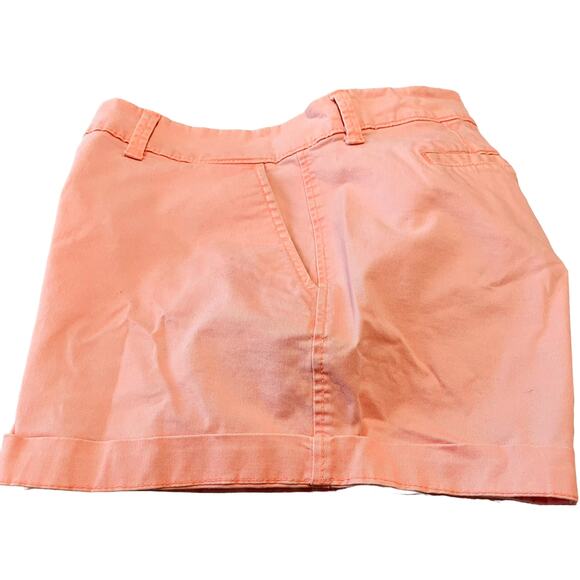 OLD NAVY MID-RISE, CUFFED SHORTS, WOMENS, 8 REG., PEACH, BUTTON & ZIP CLOSURE - Picture 6 of 12